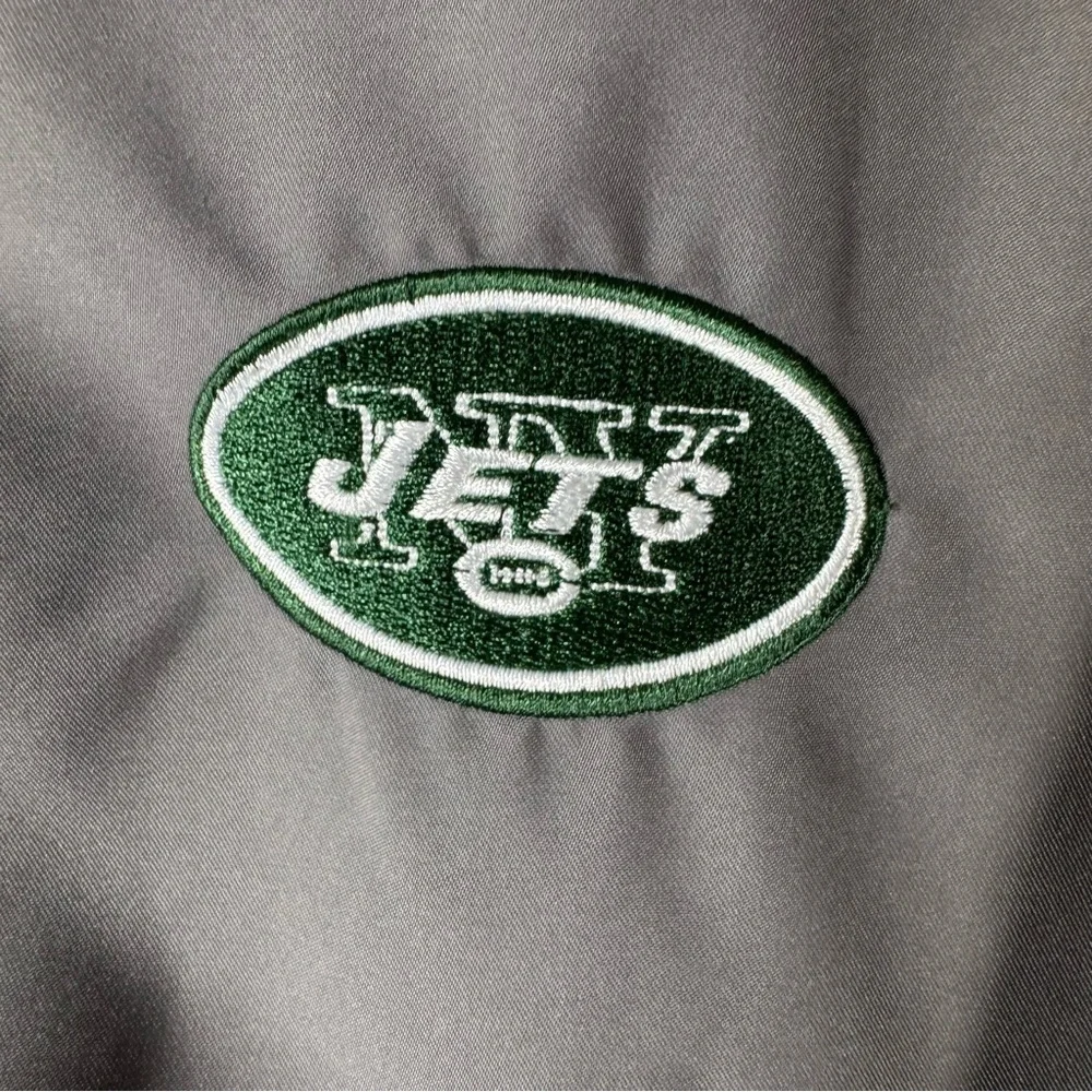 NFL Green and Gray New York Jets Full Zip Fleece Jacket - Picture 2 of 12